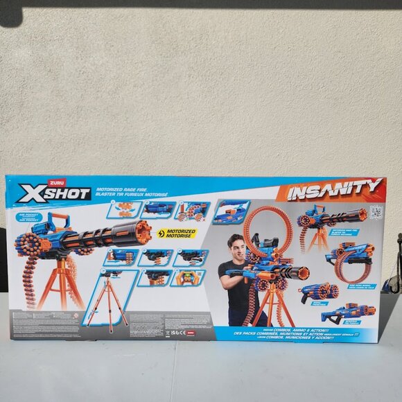 NEW XSHOT Insanity Motorized Rage Fire Toy Dart Blaster by ZURU Nerf Inspired To - Picture 10 of 16